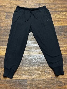 Fila Men's Black Drawstring Jogger Sweatpants